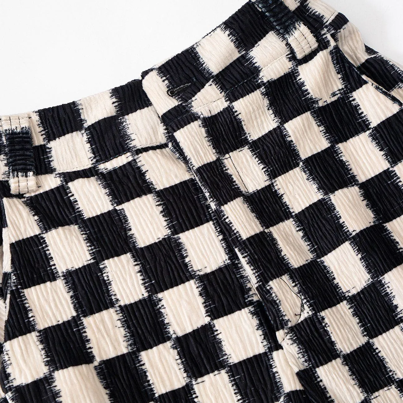 AlanBalen® - Checkerboard Elastic Horn Pants