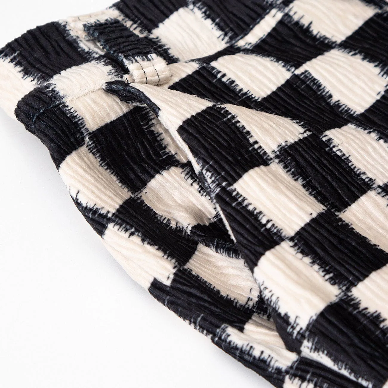 AlanBalen® - Checkerboard Elastic Horn Pants