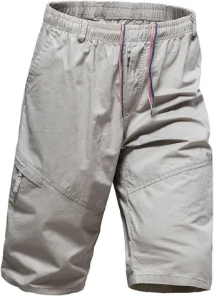 Athletic Cargo Shorts Men Performance Tactical Hiking Chino Shorts Twill Sports Utility Outdoor Military Casual Pants