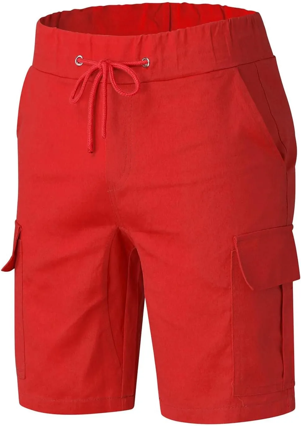 Cargo Shorts for Men Stretch Waist Work Shorts Outdoor Hiking Fishing Cargo Shorts Tactical Athletic Shorts Pockets