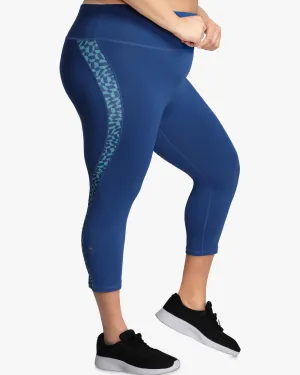 Commit Capri Leggings | Royal Blue / Turquoise