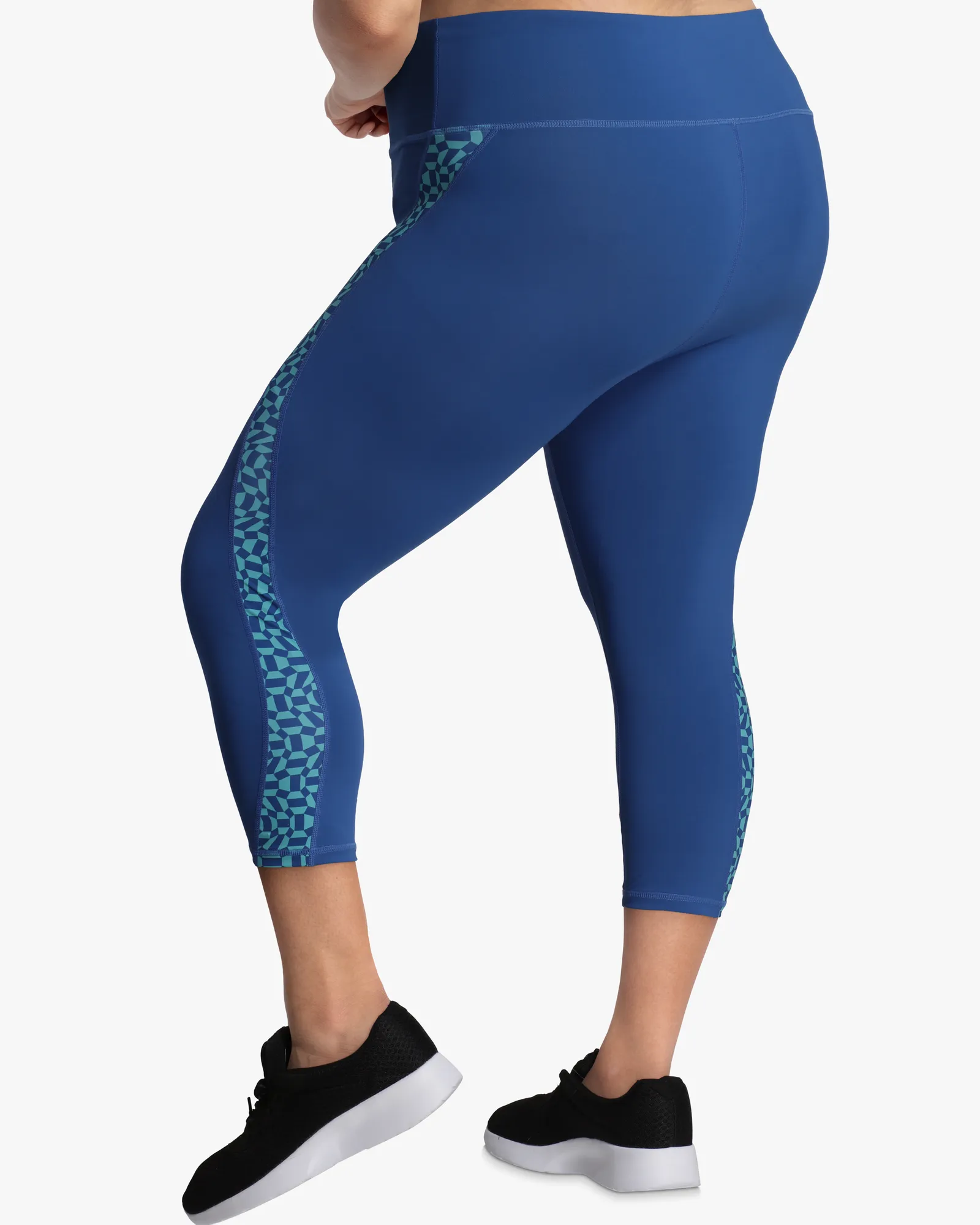 Commit Capri Leggings | Royal Blue / Turquoise