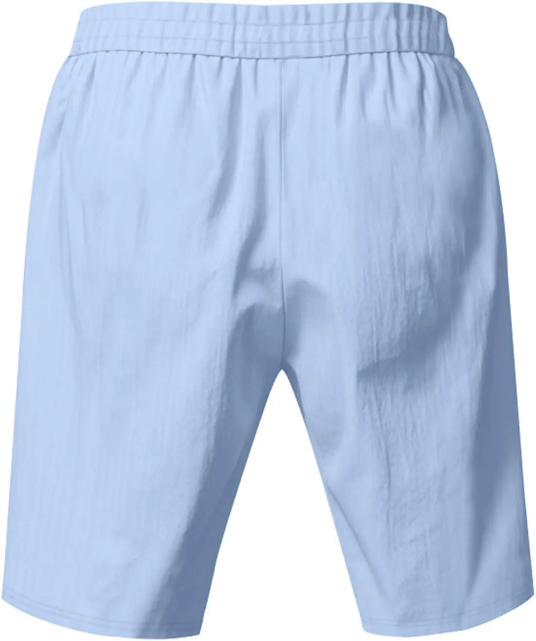 Cotton Linen Shorts for Men Casual Plus Size Paper Bag Summer Bermuda Shorts Board Yoga Lounge Beach Vacation Outfits