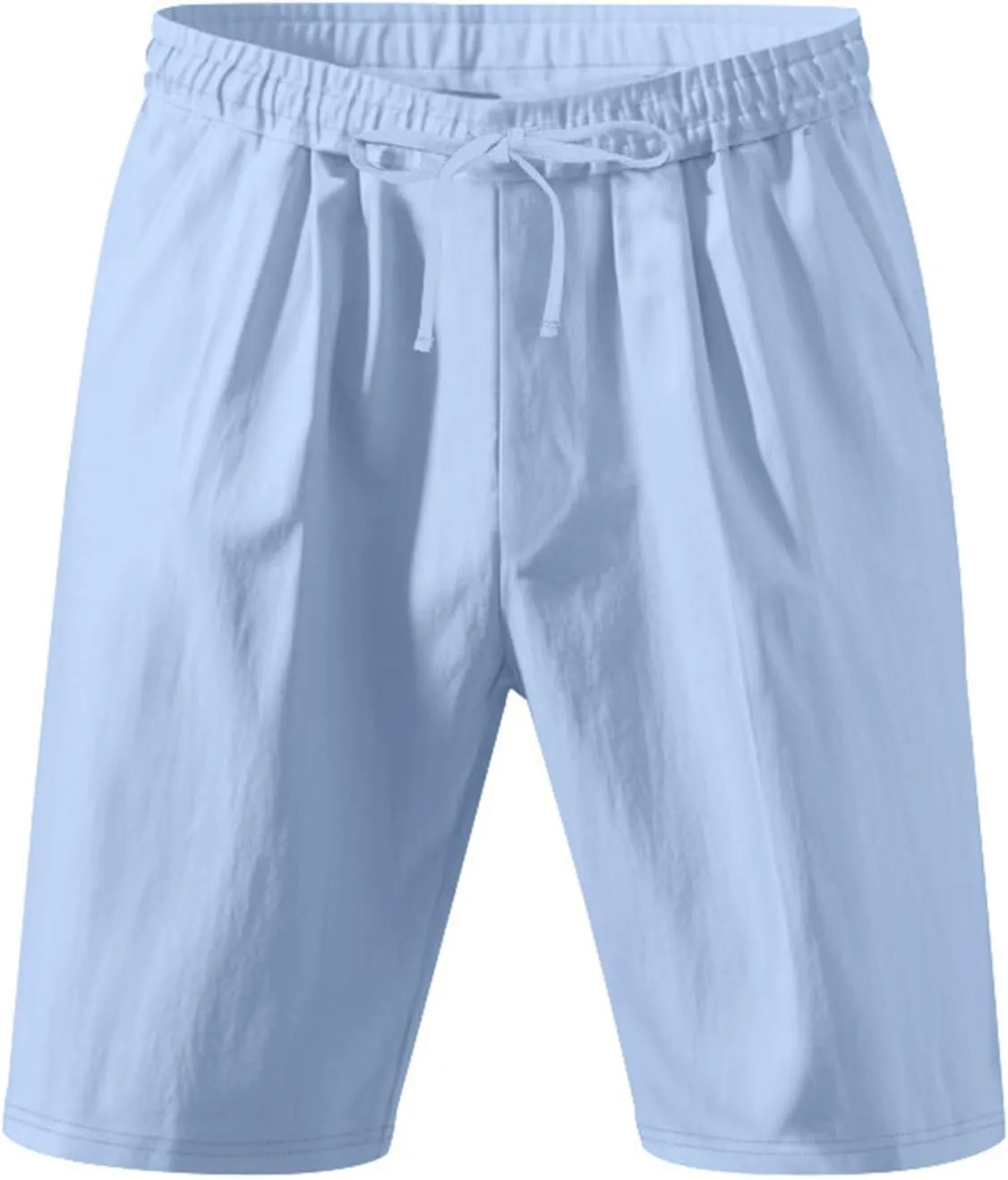 Cotton Linen Shorts for Men Casual Plus Size Paper Bag Summer Bermuda Shorts Board Yoga Lounge Beach Vacation Outfits