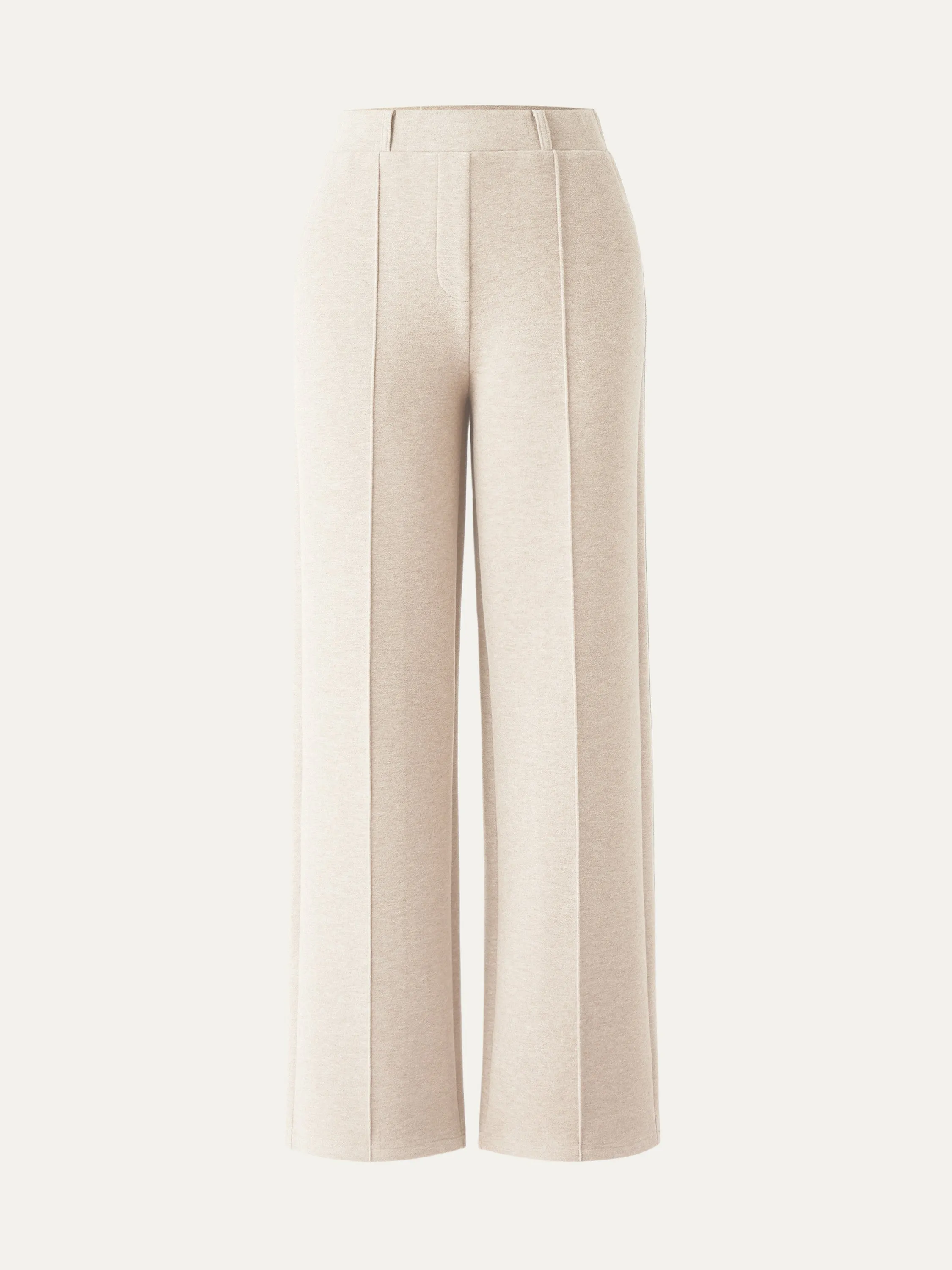 High Waisted Straight Leg Pull On Pant