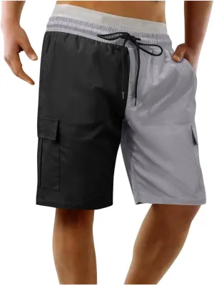Mens Cargo Shorts Athletic Workout Hiking Utility Tactical Shorts Baggy Surfing Summer Beach Outfits 80s Street Wears