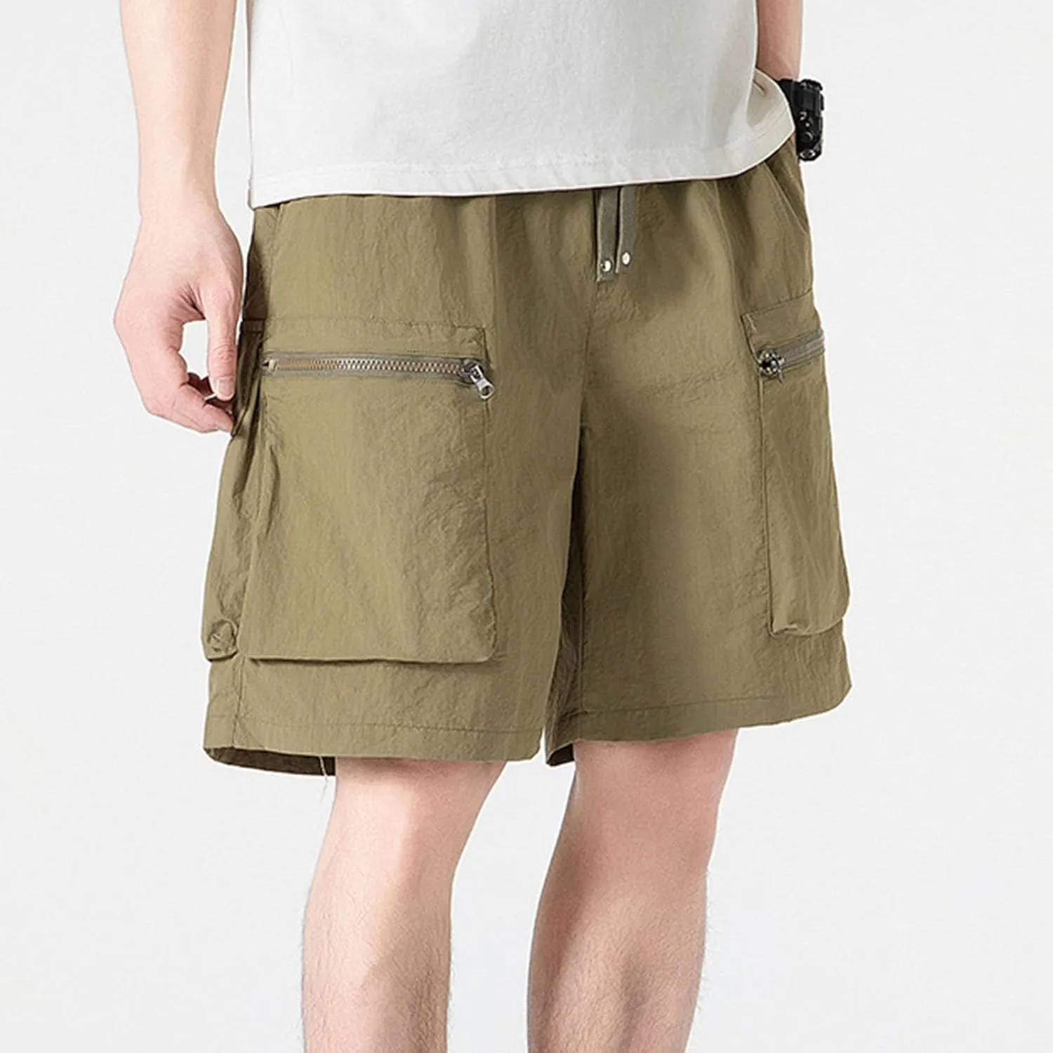 Men's Cargo Shorts Plus Size 7 Inch Inseam Chino Gym Tactical Workout Shorts Big and Tall Athletic Baggy Joggers