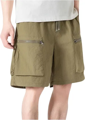 Men's Cargo Shorts Plus Size 7 Inch Inseam Chino Gym Tactical Workout Shorts Big and Tall Athletic Baggy Joggers
