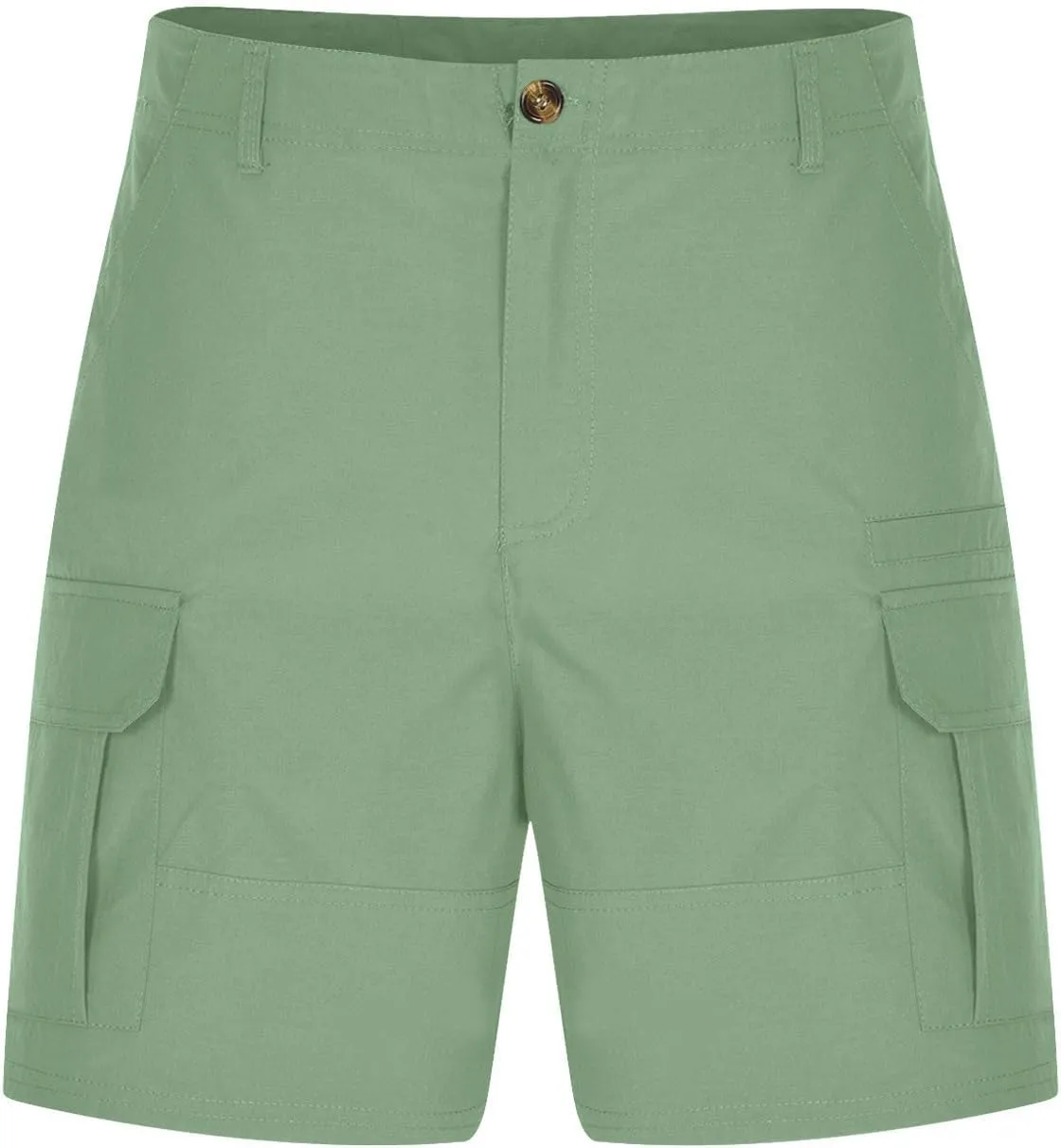 Mens Cargo Shorts Workwear Cotton Relaxed Fit Outdoor Golf Short Multi Pockets Summer Cargo Work Pants