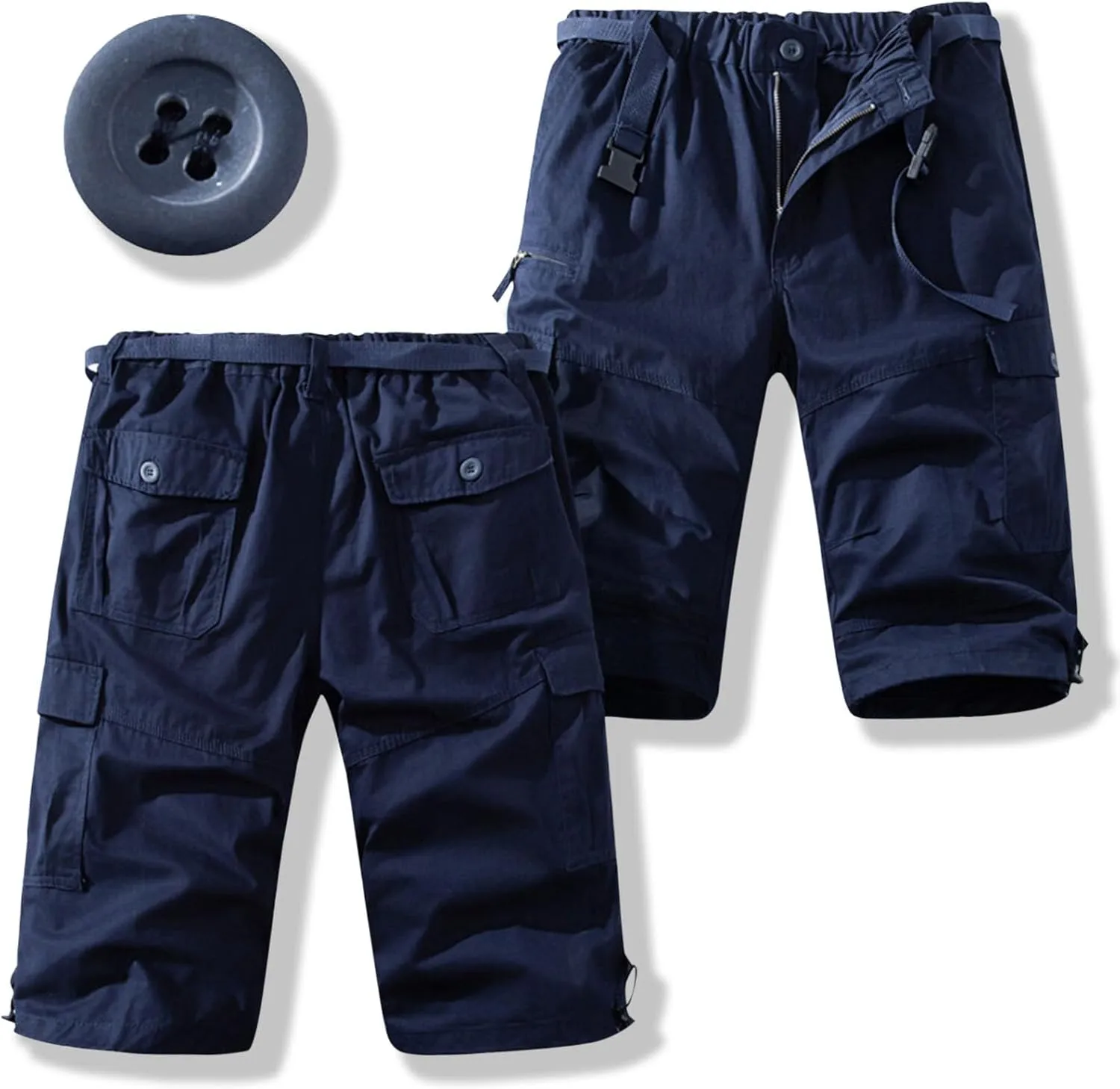 Mens Workout Cargo Shorts Outdoor Chino Military Tactical Hiking Shorts 9 Inch Uniform Durable Utility Work Pants