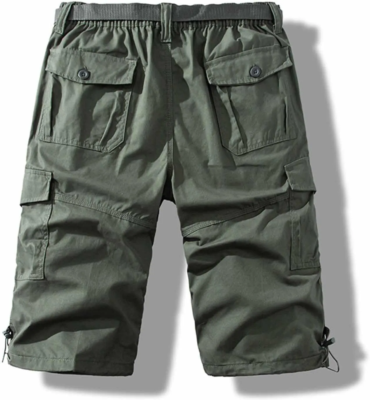 Mens Workout Cargo Shorts Outdoor Chino Military Tactical Hiking Shorts 9 Inch Uniform Durable Utility Work Pants